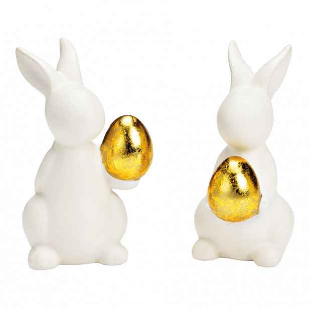 Keramický zajíček GOLDKEEPER 11 cm bílý - více variant