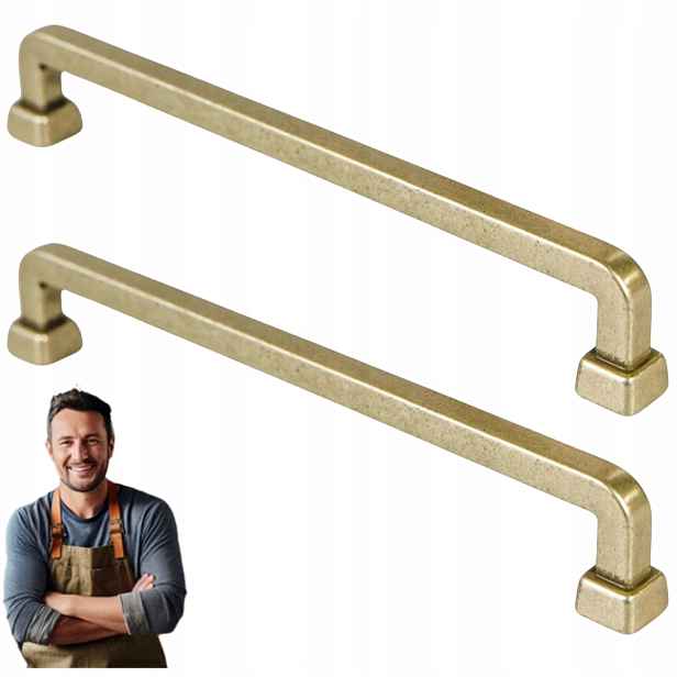 Nábytková Úchytka do zásuvky Tulia 160 mm Staré zlato 2ks