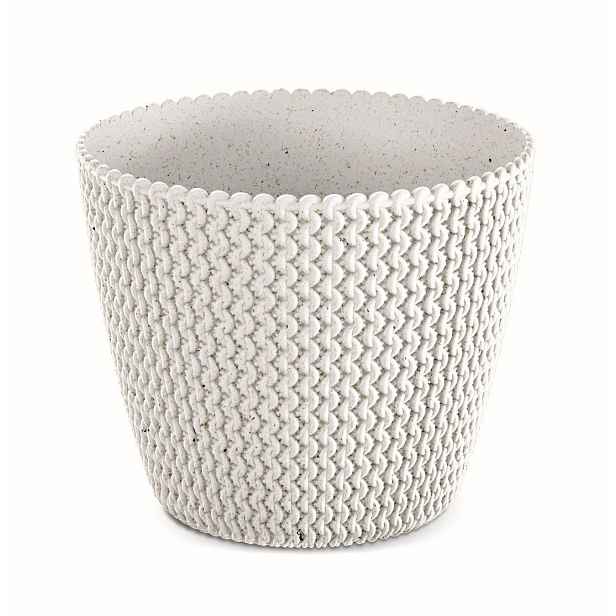 Prosperplast Květináč PLOWY ECO bílý, varianta 21,8 cm