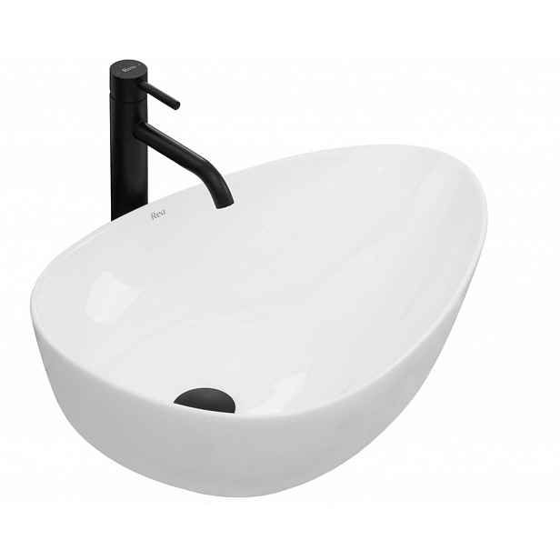 Umyvadlo na desku Greta 56x39 bílá (REA-U8536) /po/