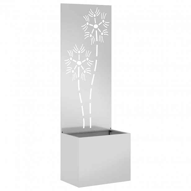 vidaXL Soukromí na zahradě Stříbrná 50 x 32 x 150 cm Pozinkovaná ocel
