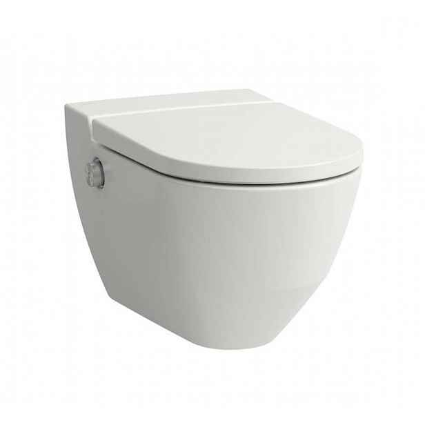 Laufen Cleanet Navia - Elektronický bidet s keramikou, Rimless, SoftClose, matná bílá H8206017570001