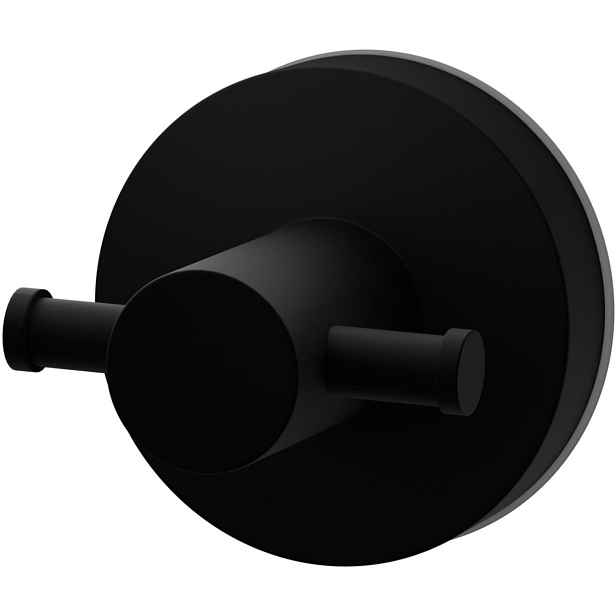RIDDER VACUUM - 12110210 přísavný věšák dvojitý - černý URČENO PRO PŘISÁTÍ NA OBKLAD NEBO JINÝ HLADKÝ POVRCH