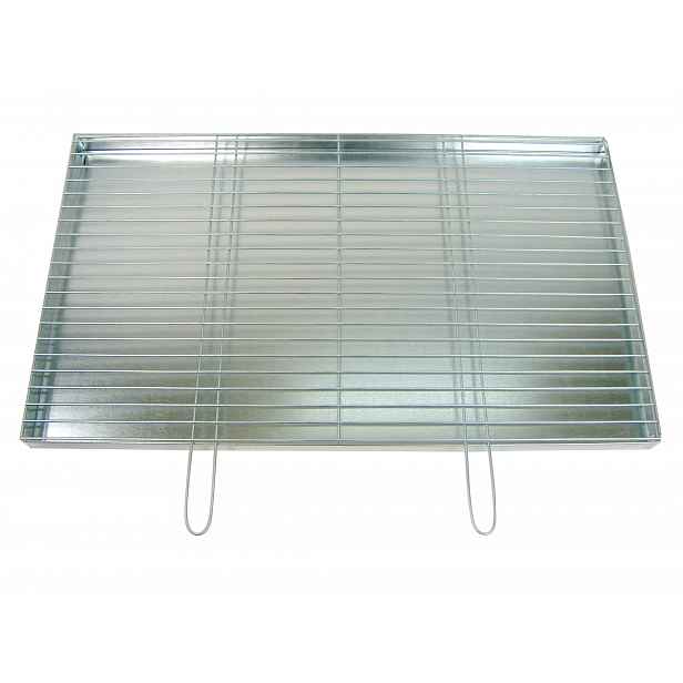 Rošt pro stavbu grilu 100 x 60 cm 4 mm popelník