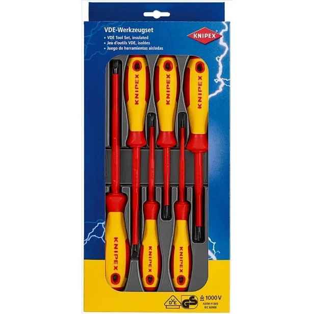 Sada Izolovaných Šroubováků 6 Ks 002012V01 Knipex