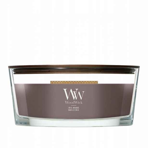 WoodWick Iris Woods vonná svíčka elipsa 453 g