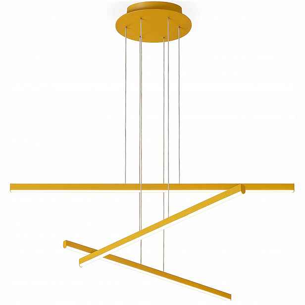 Závěsná Lampa Zlatá Led Modern 3 Barvy Do Jídelny Obývacího Pokoje Nad Ostrovem Stůl