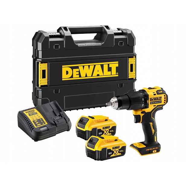 Aku Vrtačka s příklepem DeWalt 18V 5Ah DCD709P2T 65Nm Bezkartáčová Nová