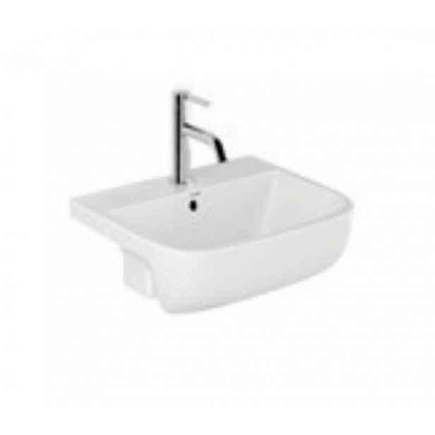 Kludi Resa - Umývátko 42x35 cm, s přepadem, otvor pro baterii, lesklá bílá 57W0243