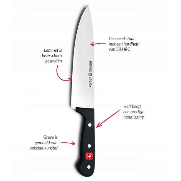 Nůž zoubkovaný Wüsthof Gourmet 14 cm na uzeniny a pečivo