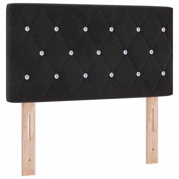 vidaXL Čelo postele Černý 80 cm samet