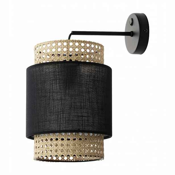 Černohnědá nástěnná lampa Lana AD-LD-6236BE27T Orno