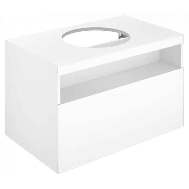 Keuco Stageline - Umyvadlová skříňka, 80x55x49 cm, s výřezem pro umyvadlo, bílá 32863300000