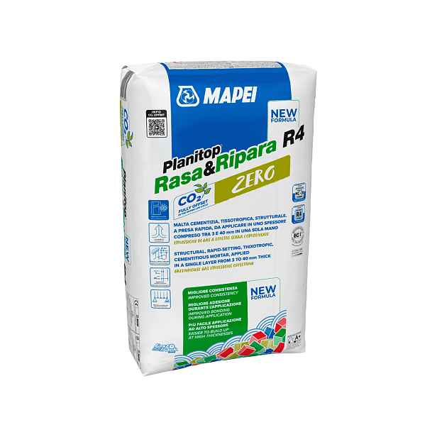 Malta vyztužená vlákny Mapei Planitop Rasa & Ripara R4 zero 25 kg