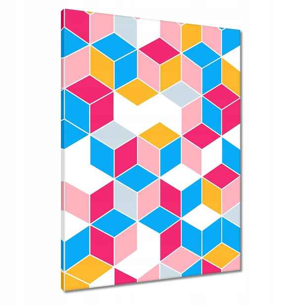 Obrazy 60x80 Barevné kostky