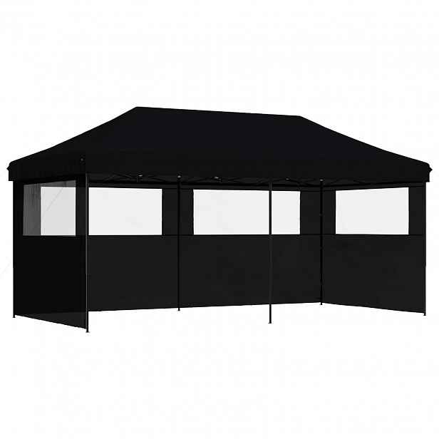 vidaXL Party Stan 292 x 580 x 315 cm Černá Oxford látka
