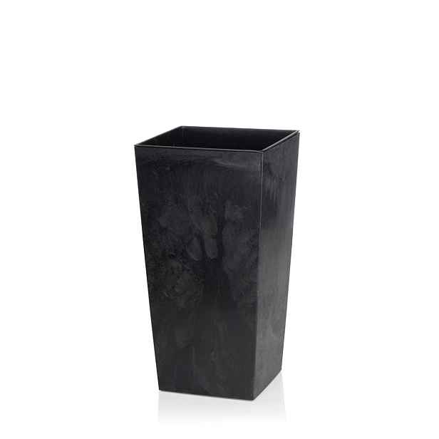 HowHomely Květináč PORTO 46x25 cm černý beton