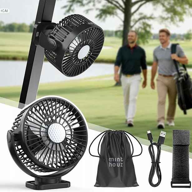 Magnetický ventilátor pro golfový vozík Minthouz s akumulátorem 1 Ks