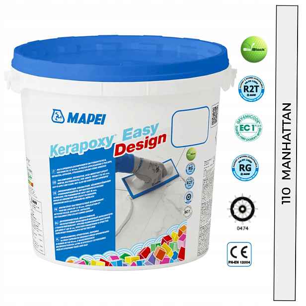 Mapei Epoxidová Spárovací Hmota Kerapoxy Easy Design 3 kg Kyselinovzdorná 110 Manhattan