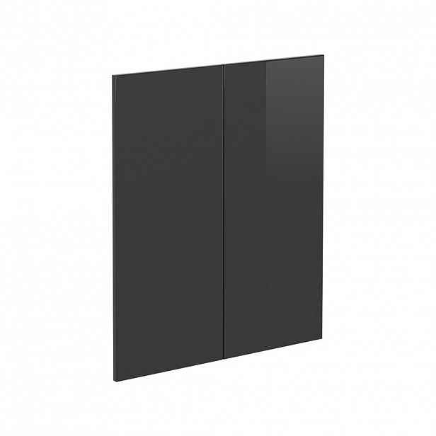 Vicco KUCHYŇSKÁ DVÍŘKA R-Line Antracitový vysoký lesk 59.2 x 71.3 cm nábytková čela pro spodní skříňku
