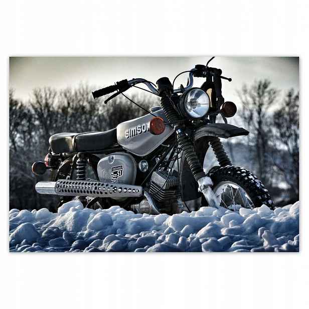 Fototapety Simson S51 Enduro 200x135 v zimě