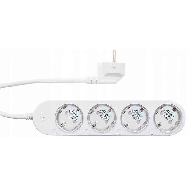 Shelley Power Strip 4 GEN4 Bílá – Inteligentní Zásuvková Lišta
