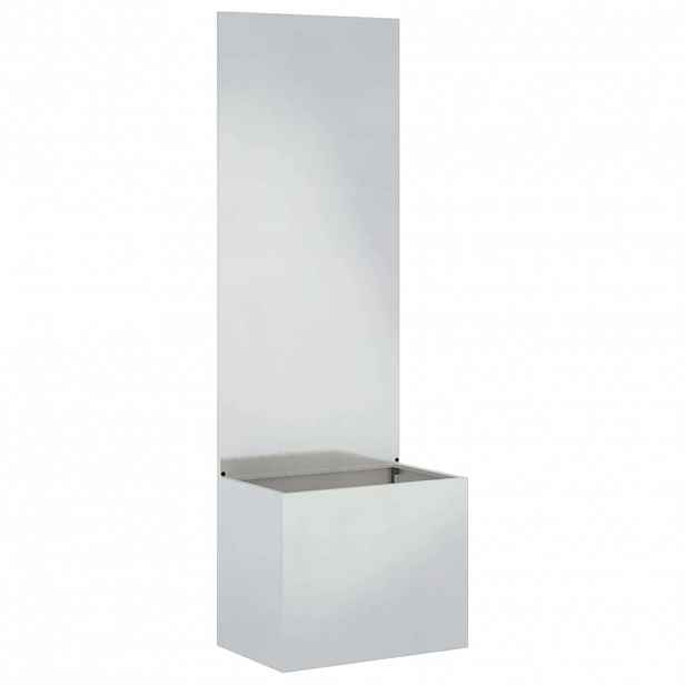 vidaXL Soukromí na zahradě Stříbrná 50 x 32 x 150 cm Nerezová ocel