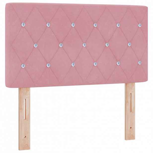 vidaXL Čelo postele Růžová 80 cm samet