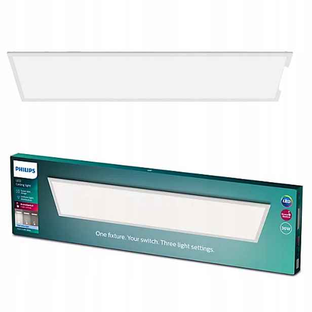 Led Panel 120x30 36W 3600lm 4000K SceneSwitch Bílý Dotykový Philips