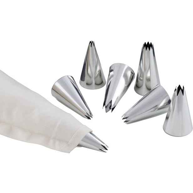 sáček 35cm+7špiček, POGUMOVANÝ cukrářský