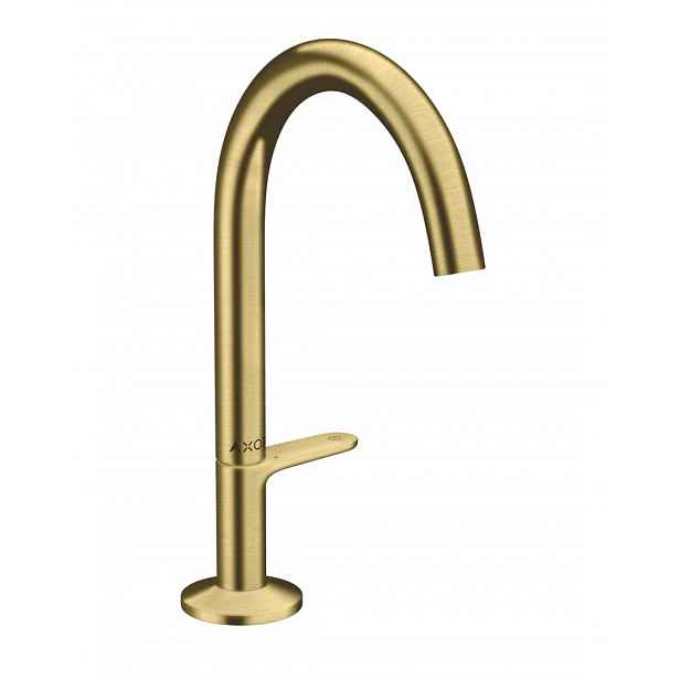 Axor One - Umyvadlová baterie s výpustí Push-Open, EcoSmart, CoolStart, kartáčovaná mosaz 48020950