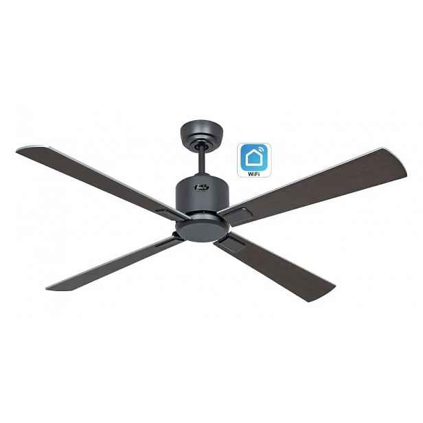 CasaFan 952242W Eco Neo III WiFi, stříbrná a wenge, stropní ventilátor