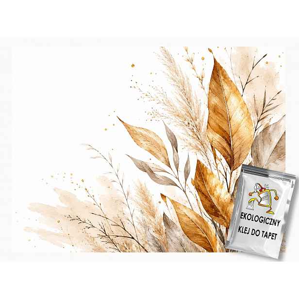 Fototapeta Flizelina Příroda Listy Tráva Pampasová Boho Chic 416x254 130g