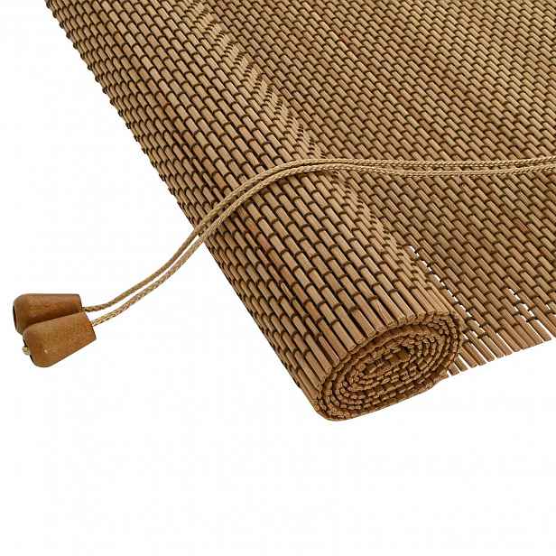 vidaXL Roleta Hnědá 50 x 220 cm Bambus