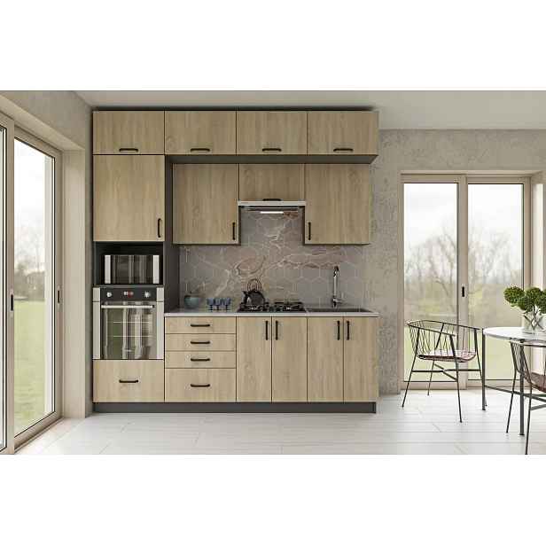 Casarredo Kuchyňská linka 240 DENNY dub sonoma