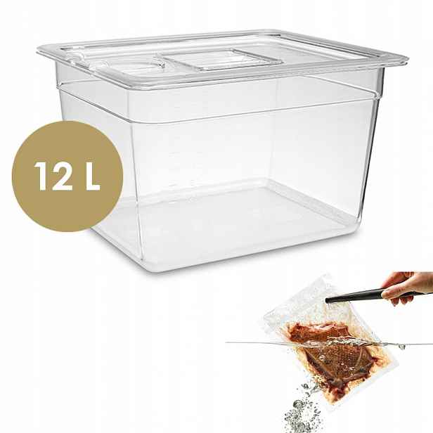 Pohodlná varná vana Sous Vide 12 L s izolačním víkem Lava
