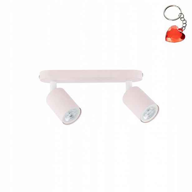 Stropní svítidlo Spot Reflektor Livia Růžová 2 GU10 10W Led Tk Lighting