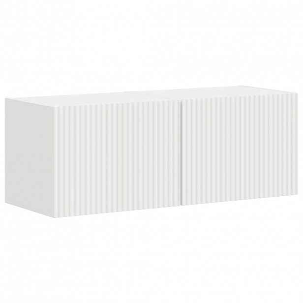 vidaXL TV wall cabinet 2 ks Bílá Kompozitní dřevo