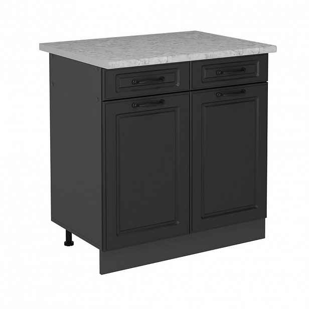 Vicco SPODNÍ SKŘÍŇKA KUCHYŇSKÉ LINKY R-Line Antracitový venkovský dům 80 cm PD Mramor