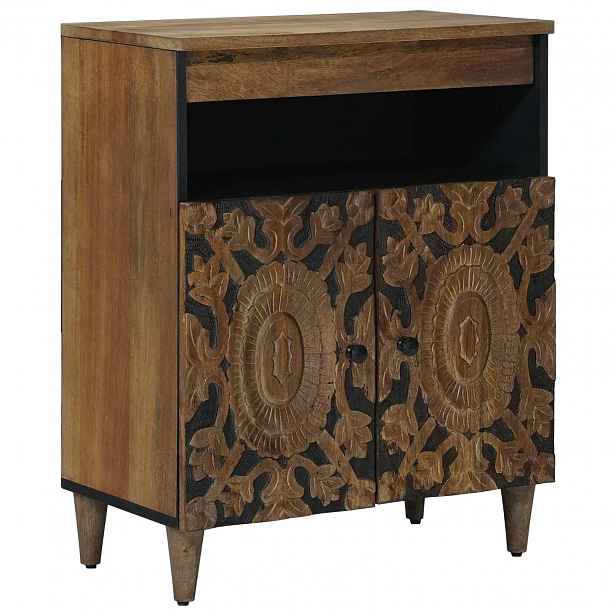 vidaXL Servírovací skříň Hnědá 60 x 33 x 75 cm Masivní mangové dřevo