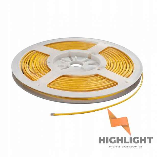5 m Led páska Cob 24V 4W Ultra Slim 3 mm Highlight Bílá Teplá 3000K Úzká