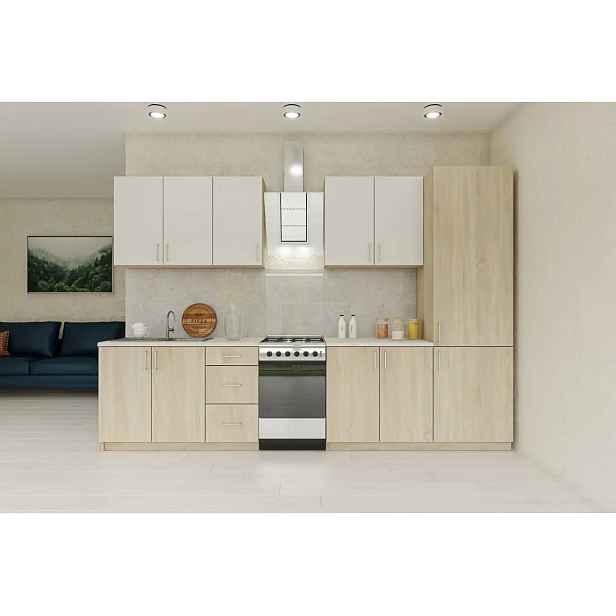 Casarredo Kuchyňská linka 260 VILIA bílá/dub sonoma
