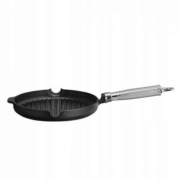 Litinová pánev pro grilování – průměr 250 mm – Hendi 629925