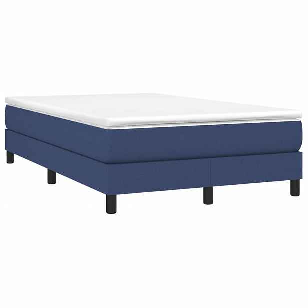 vidaXL Box spring postel s matrací černá 120x190 cm textil