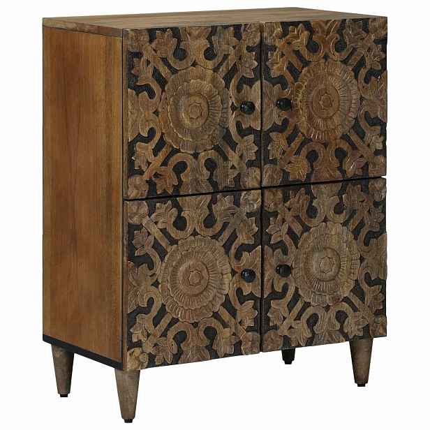 vidaXL Servírovací skříň Hnědá 60 x 33 x 75 cm Masivní mangové dřevo