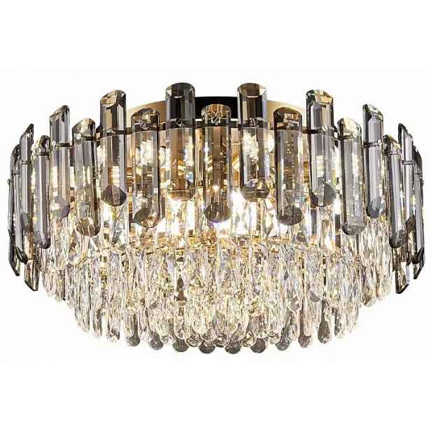 Stropní Svítidlo Glamour Křišťálová 50 cm – Dvojitý lesk obývacího pokoje ložnice