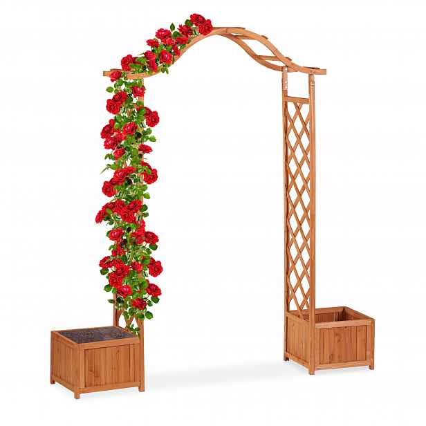 TEMU Oranžový růžový oblouk – (Š)181 x (V)209 x (H)60 cm