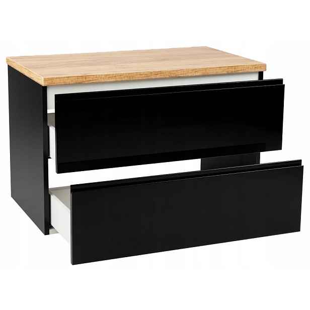 Závěsná koupelnová skříňka 60x50 se silnou deskou pod umyvadlo na desku