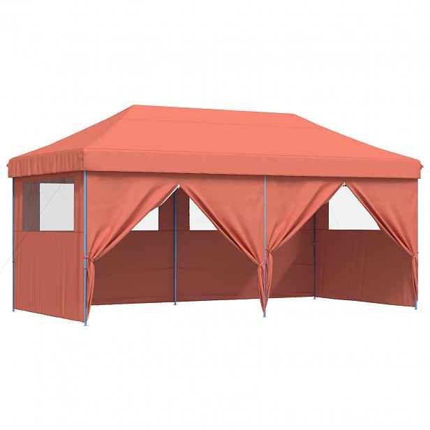 vidaXL Party Stan 292 x 580 x 315 cm Cihlová Oxford látka