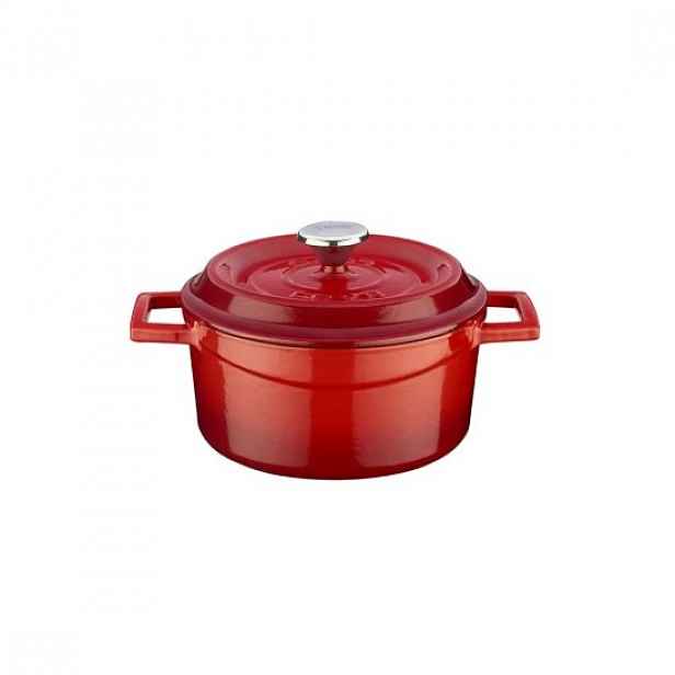 Mini kastrůlek, litina, 12 cm/0,53L, Trendy, červená - LAVA